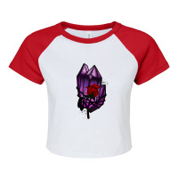 Crystal 1 Raglan Crop Top | Artistshot