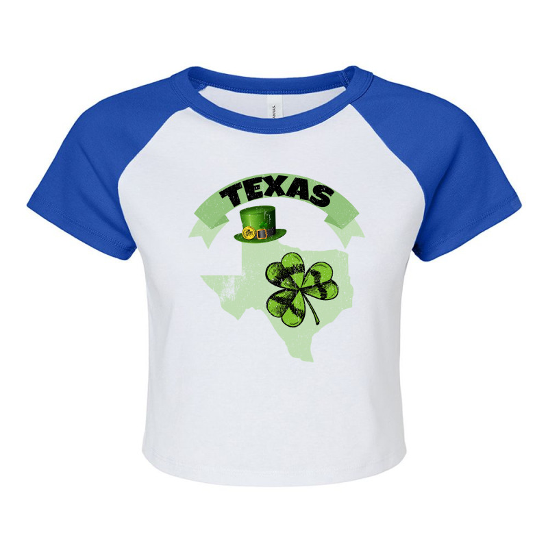 St. Patricks Day Texas Raglan Crop Top by autlu2024 | Artistshot