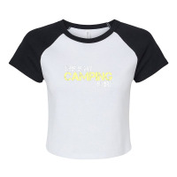 This Is My Camping Shirt Raglan Crop Top | Artistshot