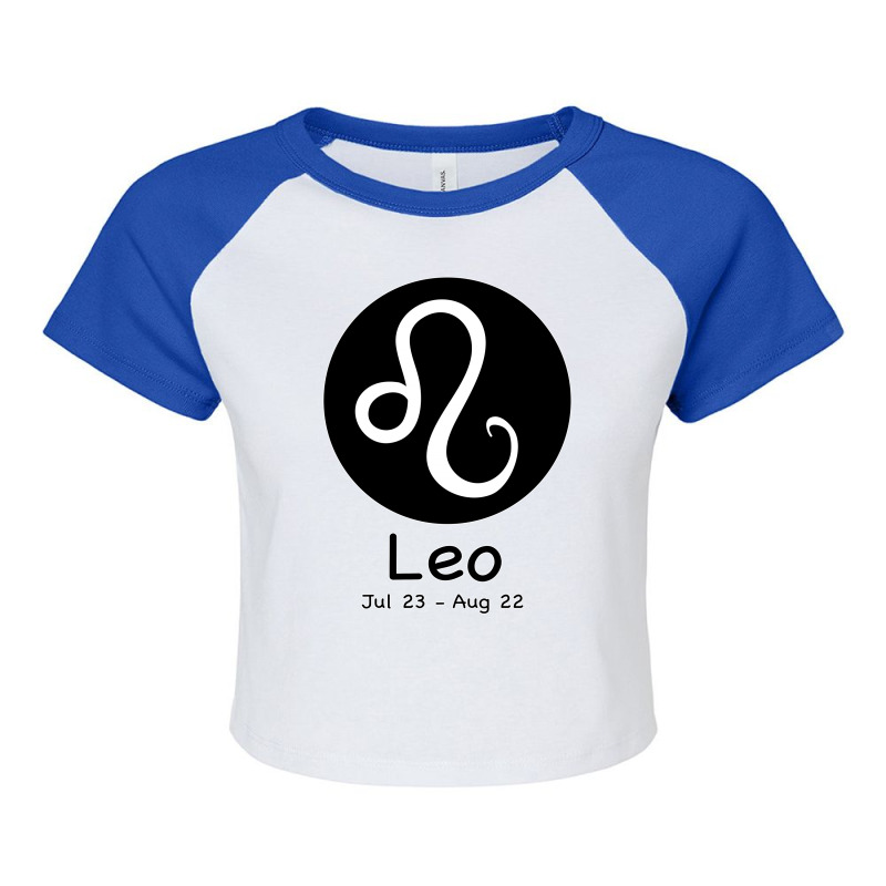 Leo Horoscope Raglan Crop Top by Bettercallsaul | Artistshot