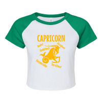 Sign Capricorn Raglan Crop Top | Artistshot