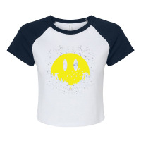 Smiley Planet Raglan Crop Top | Artistshot