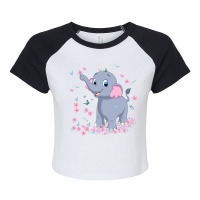 Elephant Raglan Crop Top | Artistshot