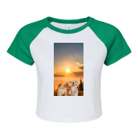 Animals Raglan Crop Top | Artistshot