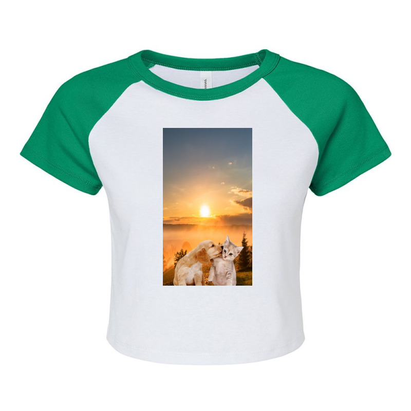 Animals Raglan Crop Top | Artistshot