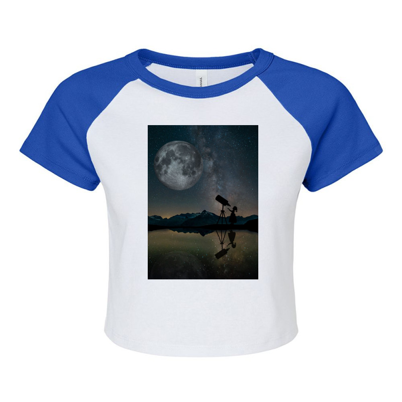 Silhouette Raglan Crop Top | Artistshot