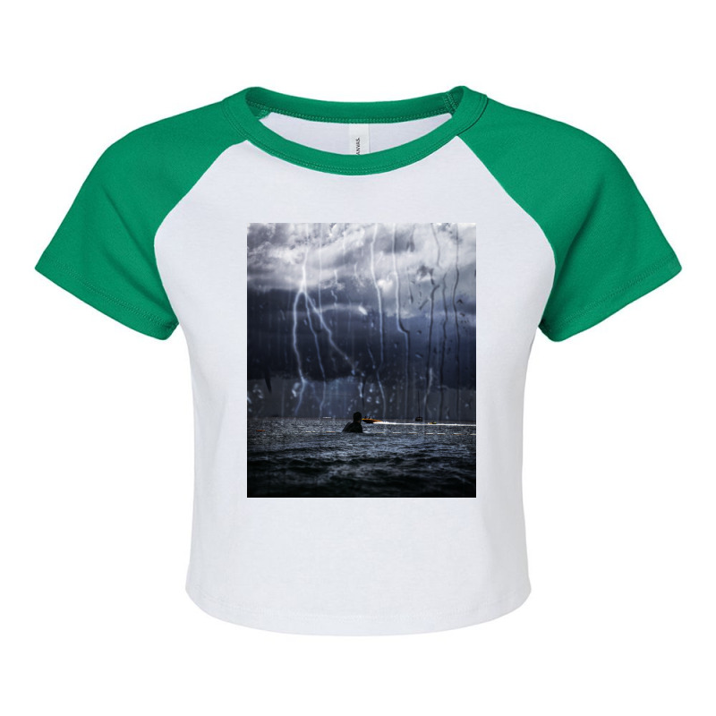 Tornado Raglan Crop Top by omerpsd | Artistshot