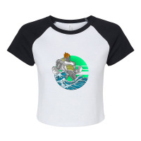 Goko Wave Raglan Crop Top | Artistshot