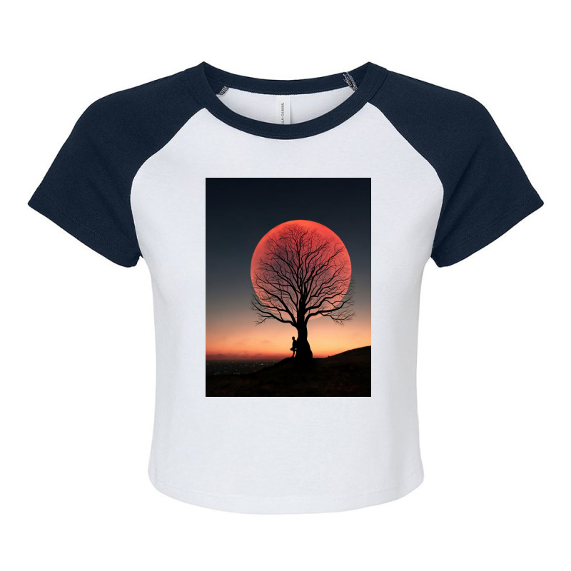 Moon Raglan Crop Top | Artistshot