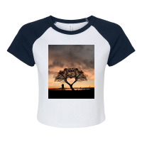 Tree And Heart Raglan Crop Top | Artistshot