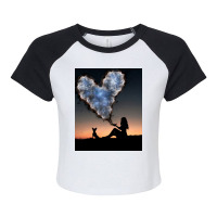 Heart Raglan Crop Top | Artistshot