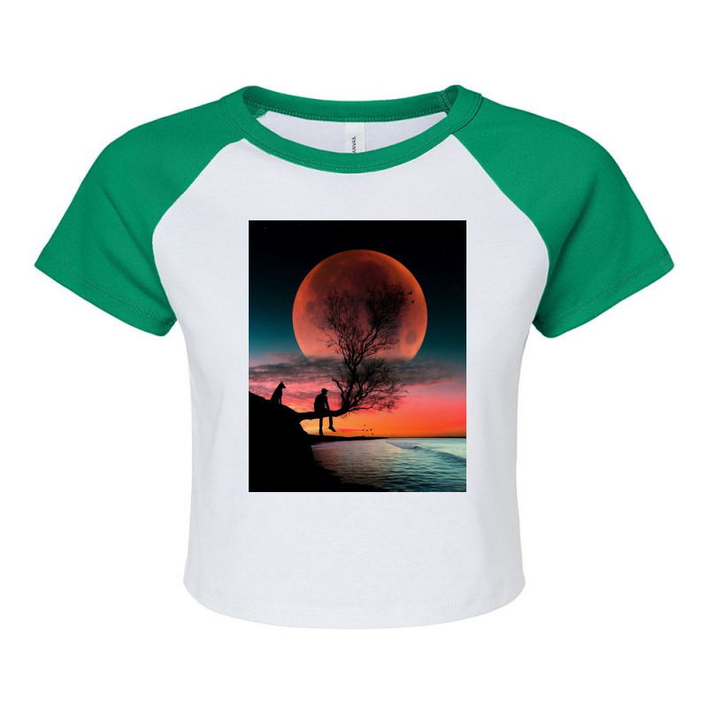 Moon Raglan Crop Top | Artistshot