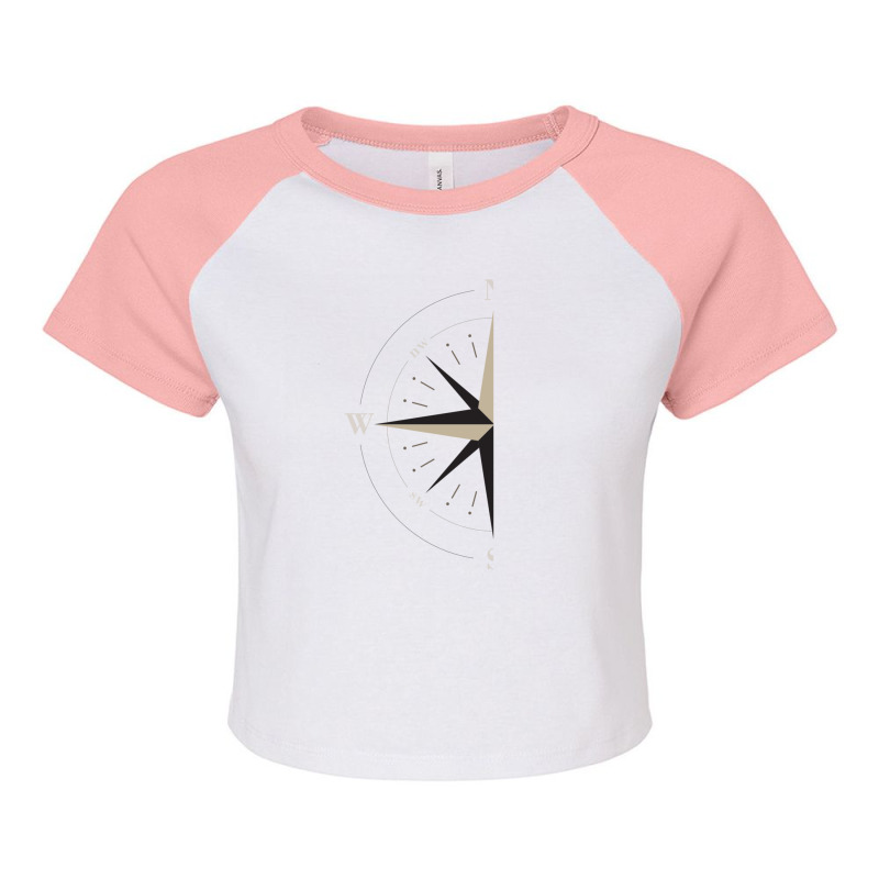 Compass Raglan Crop Top | Artistshot