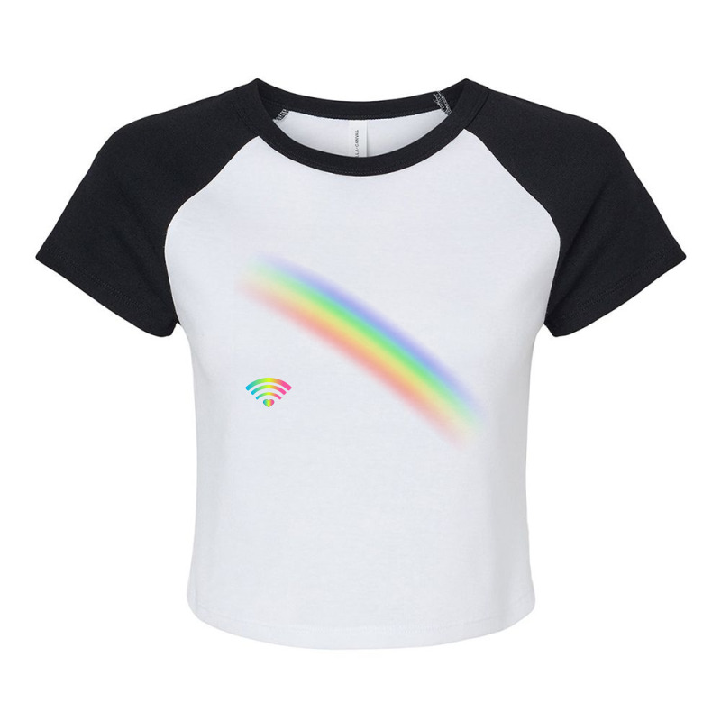 Rainbow Raglan Crop Top | Artistshot