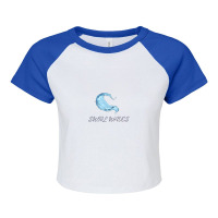 Swirl Waves Raglan Crop Top | Artistshot