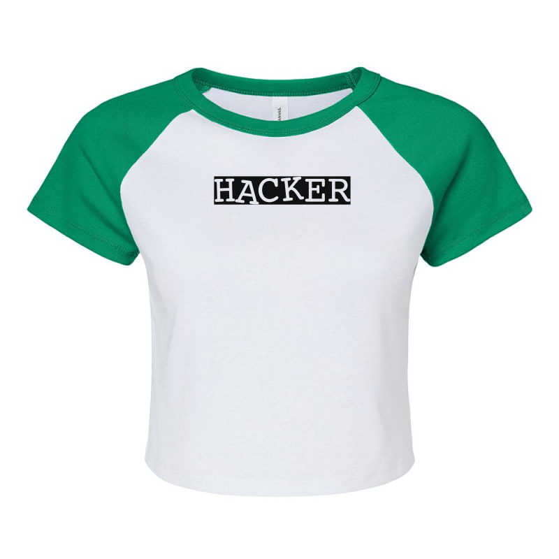 Hacker Raglan Crop Top | Artistshot