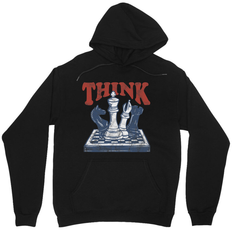 Think Chess Grandmaster Chess Board Player And Che Unisex Hoodie | Artistshot