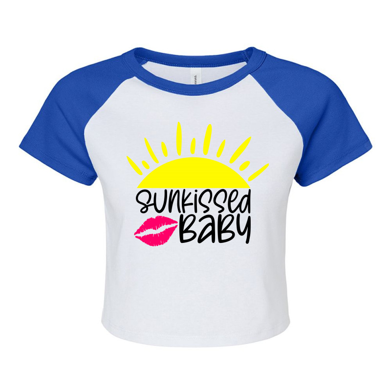 Sunkissed Baby Raglan Crop Top by Purpleblobart | Artistshot