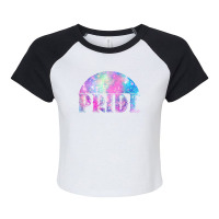 Pride Galaxy Raglan Crop Top | Artistshot