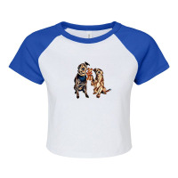 A Little Terrier Dog Giving A Raglan Crop Top | Artistshot