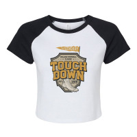 Football Shield Raglan Crop Top | Artistshot