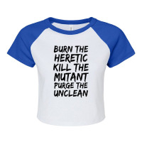 Burn The Heretic Raglan Crop Top | Artistshot