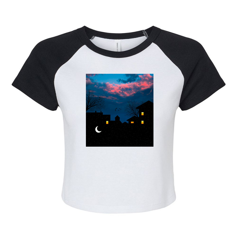 Moon Raglan Crop Top | Artistshot