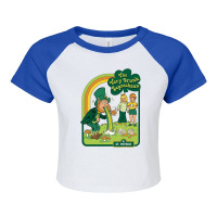 The Very Drunk Leprechaun Hardcover Raglan Crop Top | Artistshot