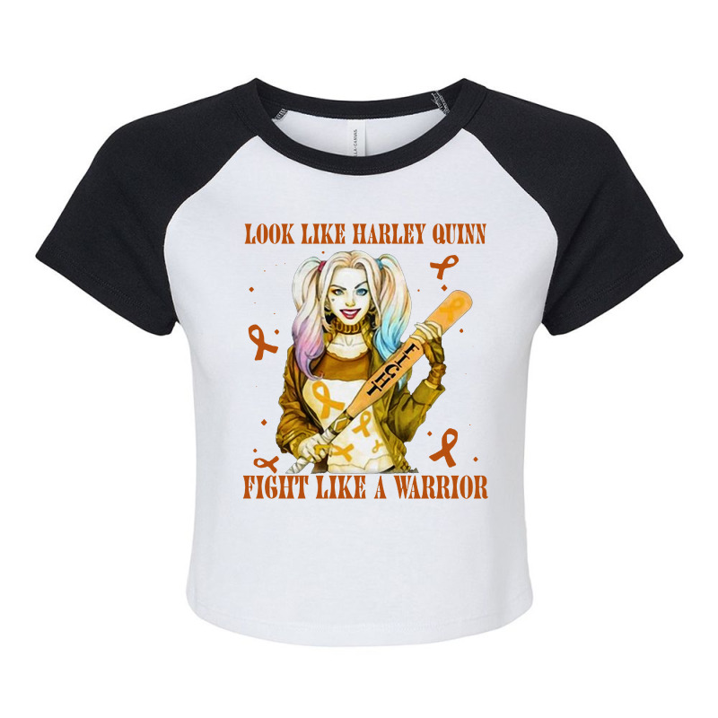 Fight Like A Warrior Raglan Crop Top by veelra50534 | Artistshot