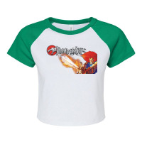 Thundercats 80s Cartonn Raglan Crop Top | Artistshot