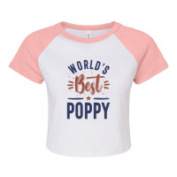 World's Best Poppy Raglan Crop Top | Artistshot