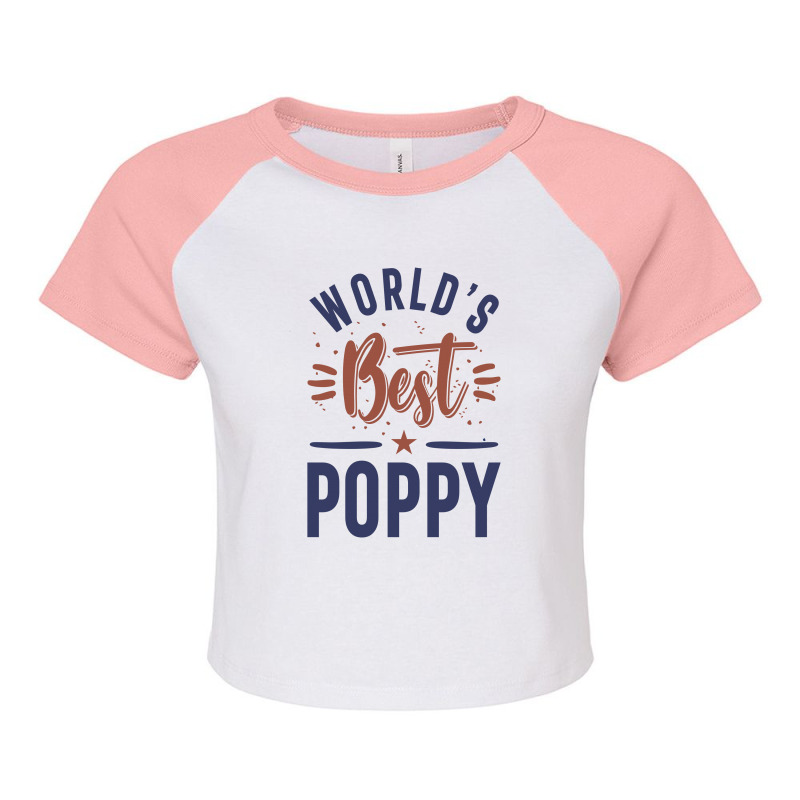 World's Best Poppy Raglan Crop Top | Artistshot