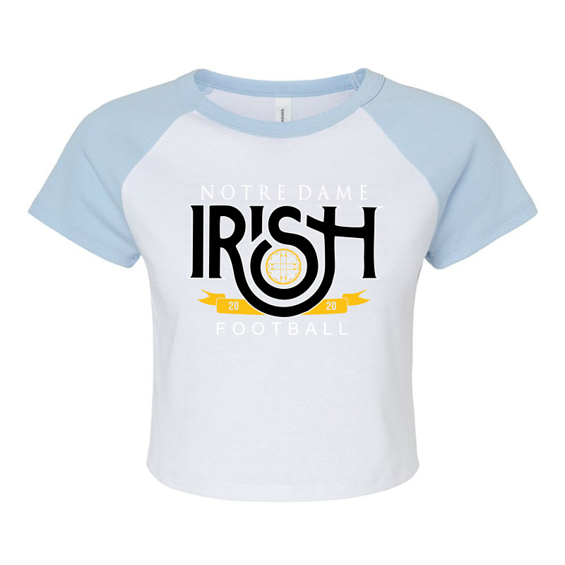 Notre Dame Irish Raglan Crop Top | Artistshot