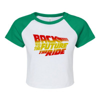 Back To The Future The Ride Raglan Crop Top | Artistshot