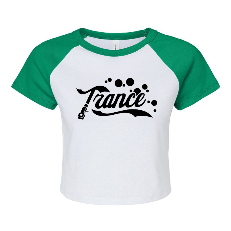 Trance Club Raglan Crop Top by Jovanka Tees | Artistshot