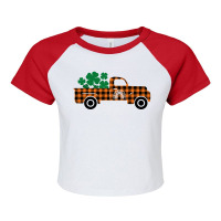 Lucky Truck Raglan Crop Top | Artistshot