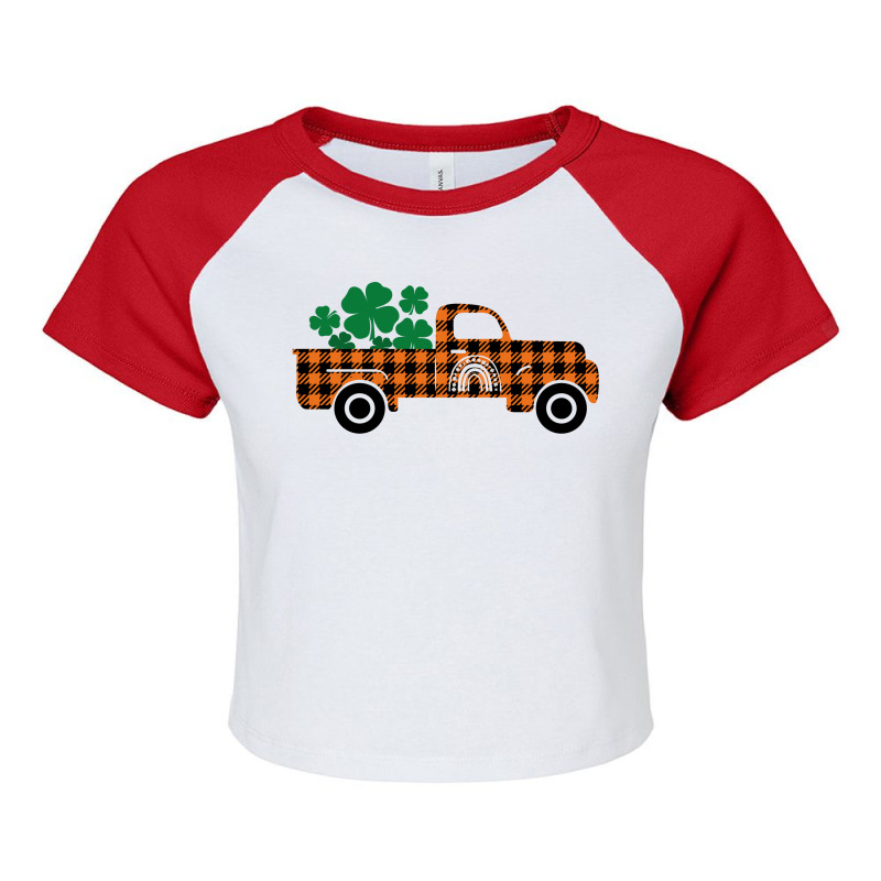 Lucky Truck Raglan Crop Top by autlu2024 | Artistshot