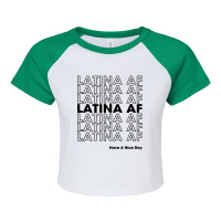 Latina Pride Gift For Women & Latin Raglan Crop Top | Artistshot