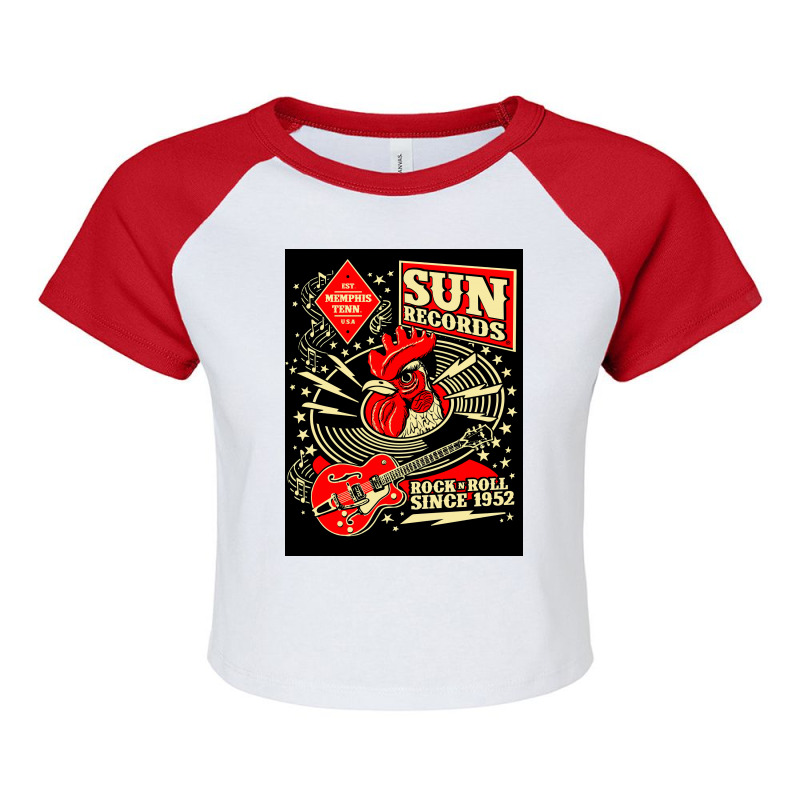 American Independent Record Label Sun Records Raglan Crop Top by JohnBush | Artistshot