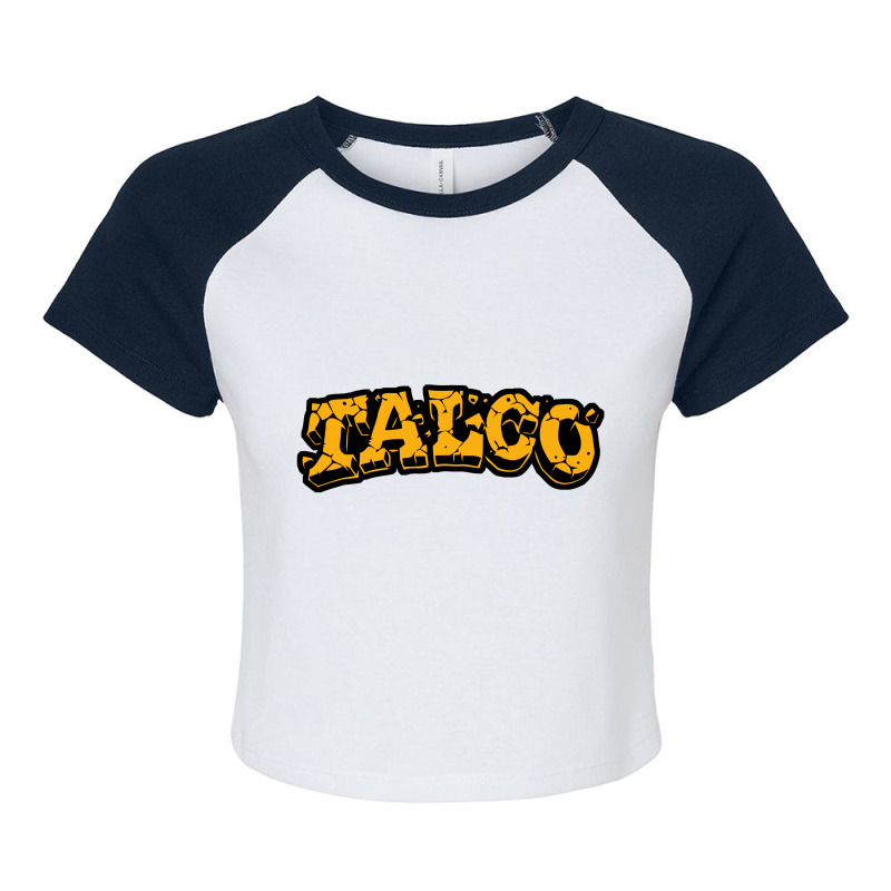 Talco Ska Punk Raglan Crop Top | Artistshot