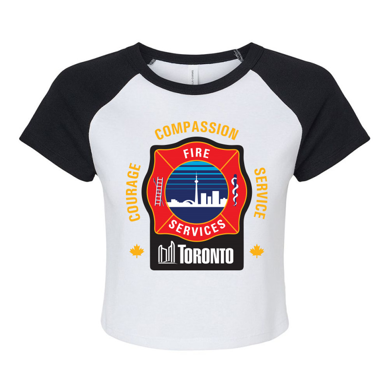 Fire And Rescue Raglan Crop Top by mustofahabibina | Artistshot