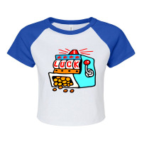 Luck Fruit Machine Raglan Crop Top | Artistshot