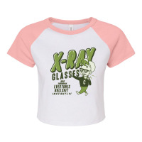 X-ray Glasses See Through Everything Instantly! Raglan Crop Top | Artistshot