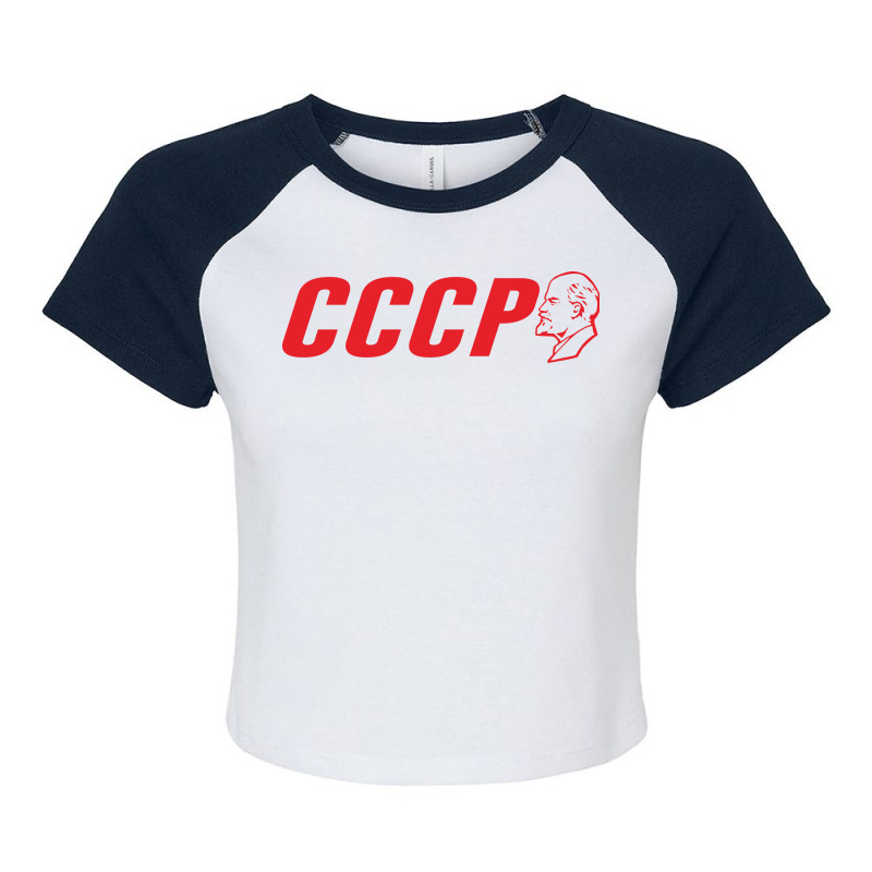 Cccp Raglan Crop Top | Artistshot