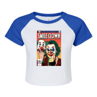 Smile Clown Raglan Crop Top | Artistshot