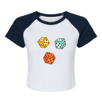 Ludo Dice Game Raglan Crop Top | Artistshot