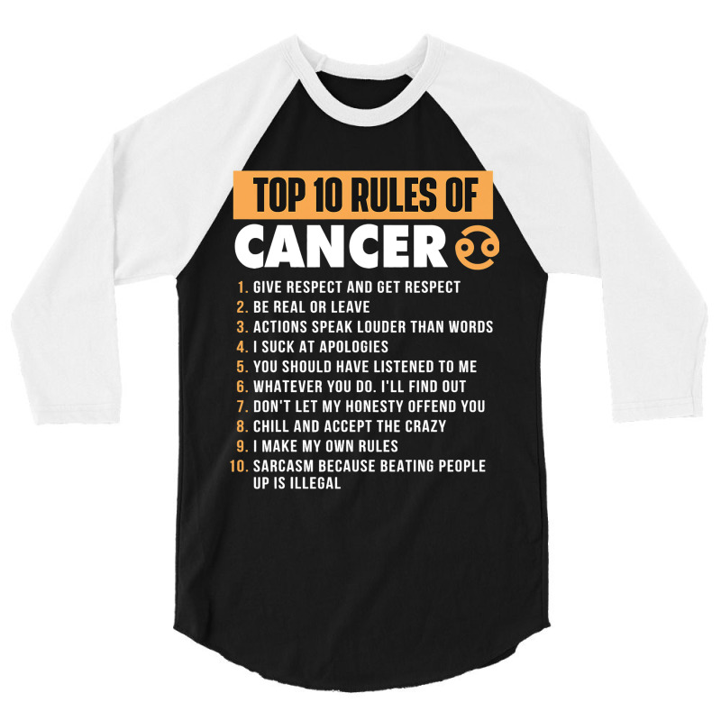 Top 10 Rules Ofhoroscope Astrology Zodiac Sign 3/4 Sleeve Shirt | Artistshot