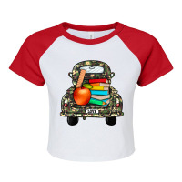 Farm Truck,back To School Raglan Crop Top | Artistshot