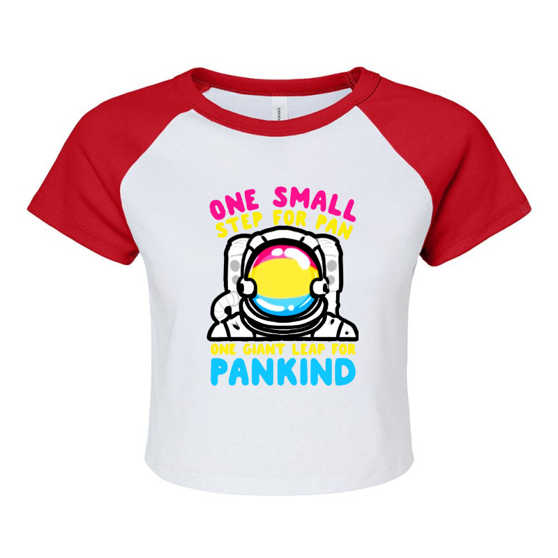 One Small Step For Pan Raglan Crop Top by fidele milio | Artistshot