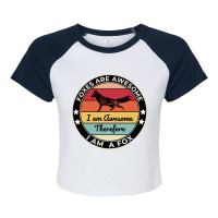 Fox Cartoon Raglan Crop Top | Artistshot